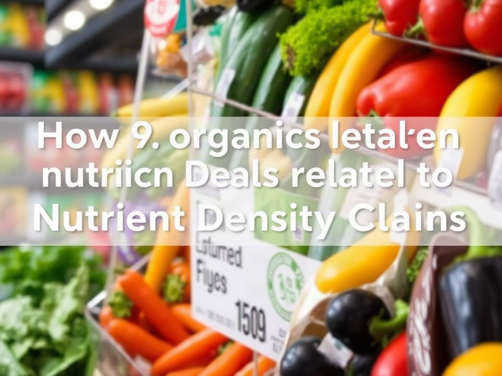 How Organic Labels Relate to Nutrient Density Claims—What Food Panels Actually Show